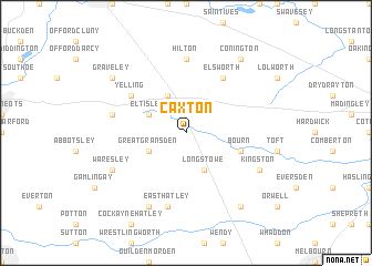 map of Caxton