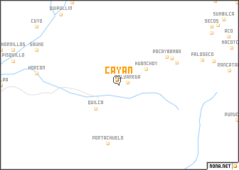 map of Cayan