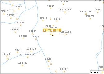 map of Caychina