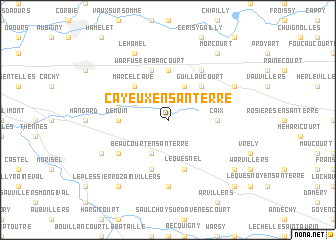 map of Cayeux-en-Santerre