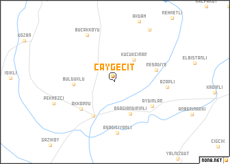 map of Çaygeçit
