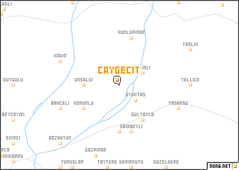 map of Çaygeçit