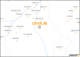 map of Çayırlar