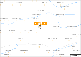 map of Çaylıca