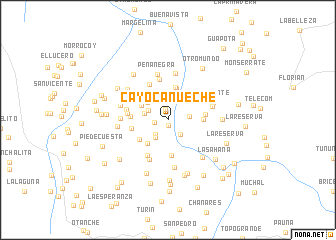 map of Cayo Canueche