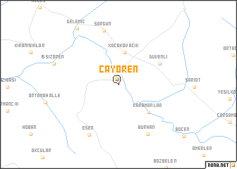 map of Çayören