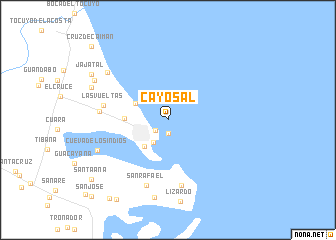map of Cayo Sal