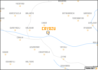 map of Çayözü