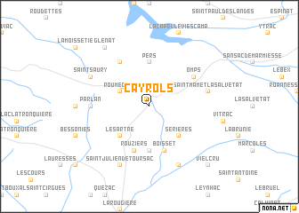 map of Cayrols