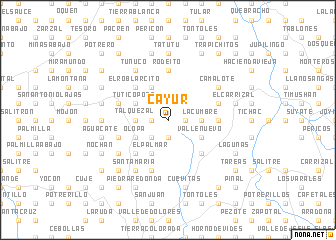 map of Cayur