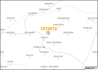 map of Çayüstü