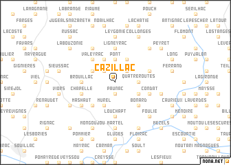 map of Cazillac