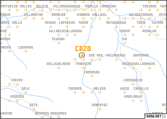 map of Cazo