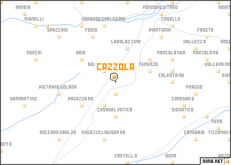 map of Cazzola