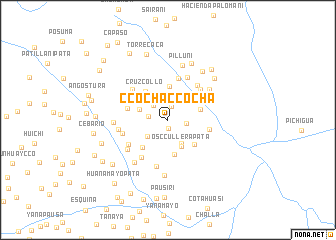 map of Ccocha Ccocha