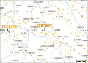 map of Ccotaña