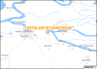 map of Ceatalu Sfîntu Gheorghe