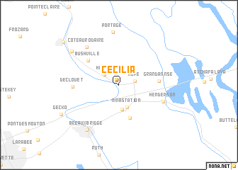 map of Cecilia