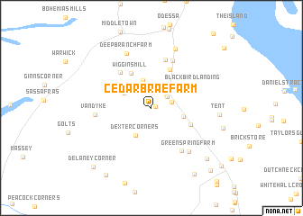map of Cedar Brae Farm