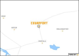 map of Cedar Fort