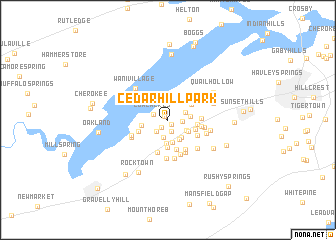 map of Cedar Hill Park