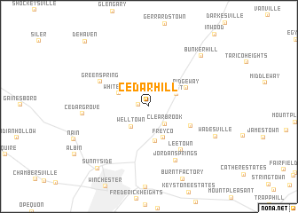 map of Cedar Hill