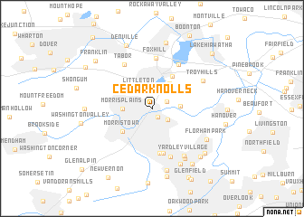 map of Cedar Knolls