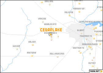 map of Cedar Lake