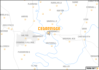 map of Cedar Ridge