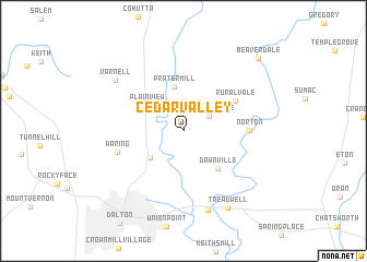 map of Cedar Valley