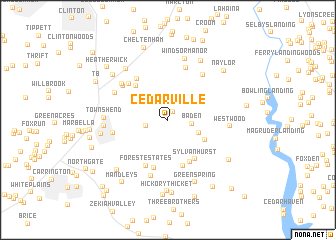 map of Cedarville