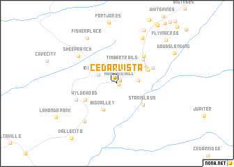 map of Cedar Vista