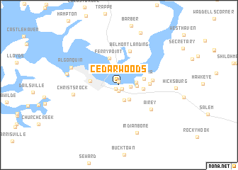 map of Cedar Woods