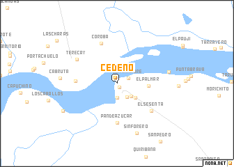 map of Cedeño
