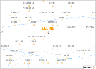 map of Çedime