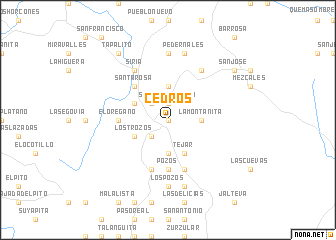 map of Cedros