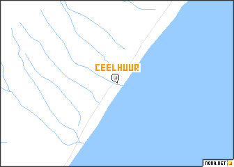 map of Ceel Huur