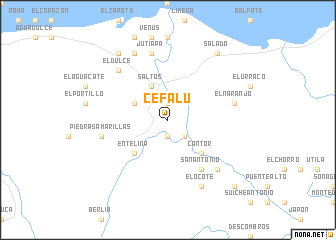 map of Cefalú