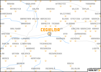 map of Cegielnia