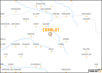 map of Cehăluţ