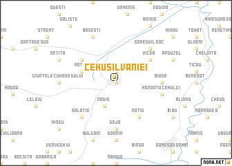map of Cehu Silvaniei