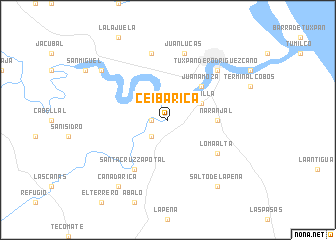 map of Ceiba Rica