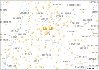 map of Ceilán