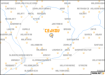 map of Cejkov