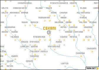 map of Cekani