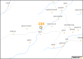 map of Cek