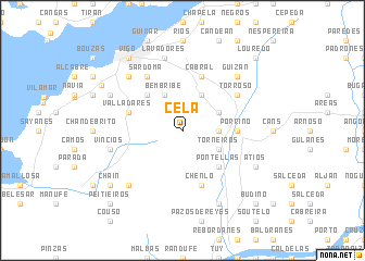 map of Cela