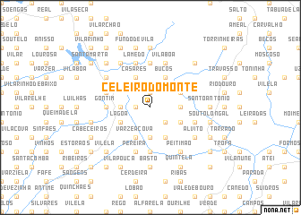 map of Celeiró do Monte