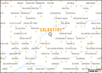 map of Celestyny