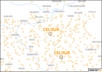 map of Čelinja